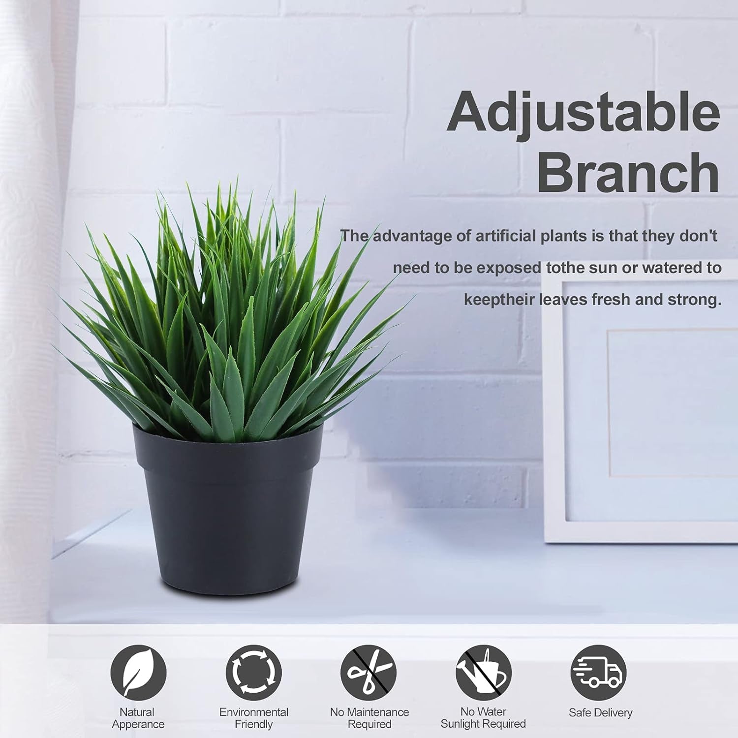 2 Pcs Artificial Succulents Plants for Home and Office Mini Fake Potted Plant for Bathroom Decor Coffee Table Decor Shelf Decor Farmhouse Decor Office Desk Decor and More