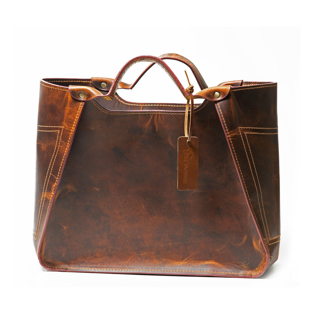 Genuine Leather Designer Handbag for Women - Travel Tote and Shoulder Bag