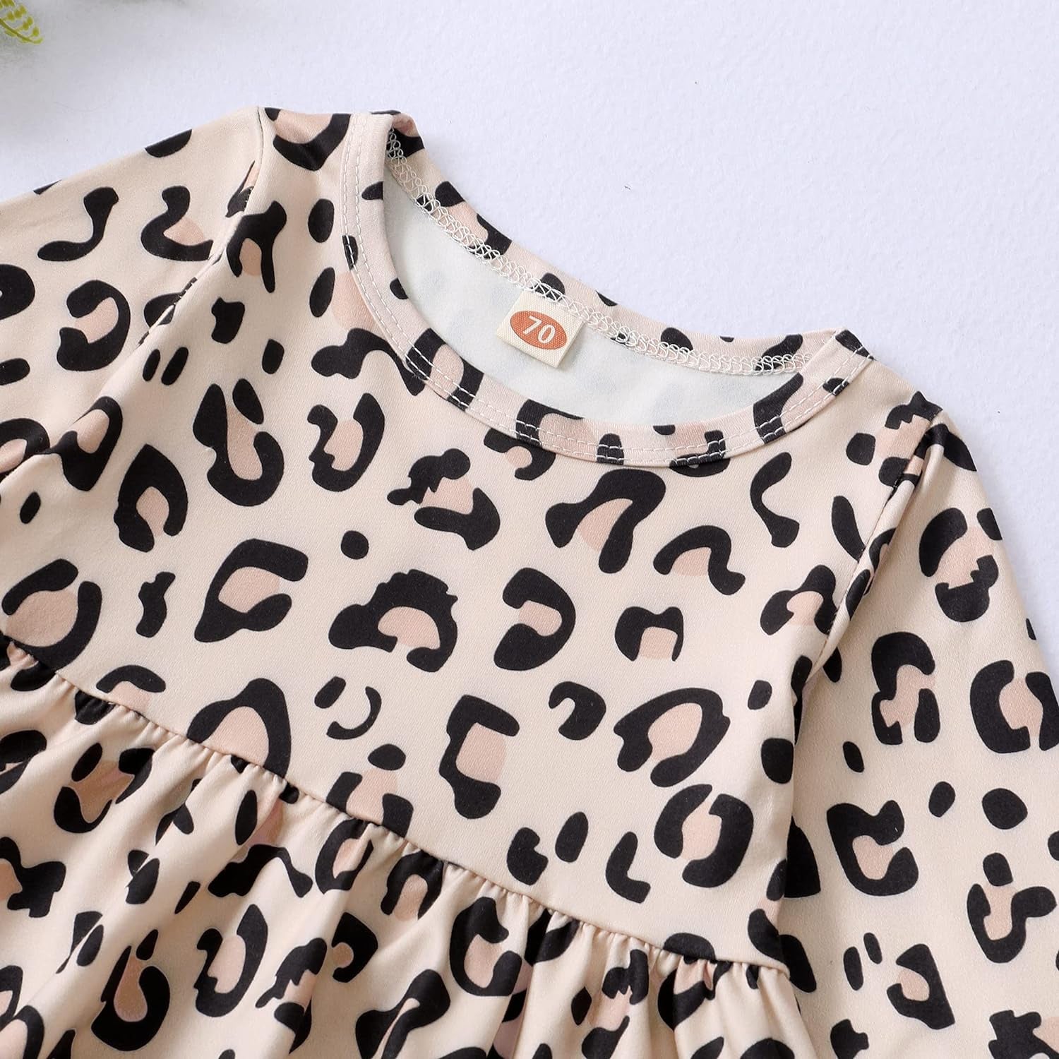 Infant and Toddler Denim Outfit Sets for Girls (12-24 Months) - Ruffle Top and Ripped Jeans