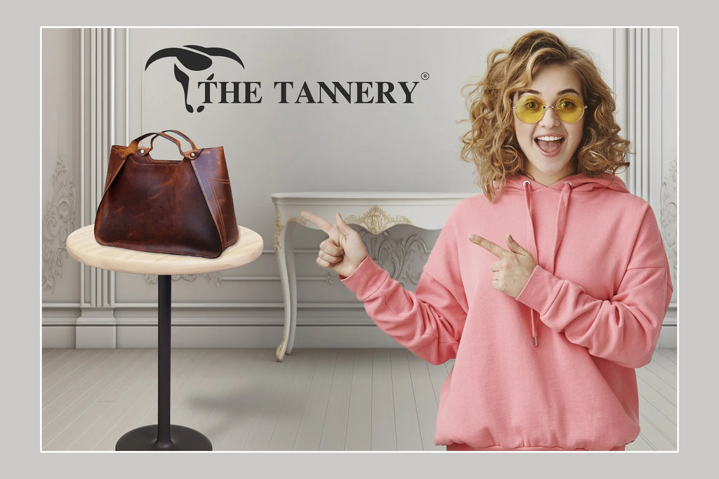 Genuine Leather Designer Handbag for Women - Travel Tote and Shoulder Bag