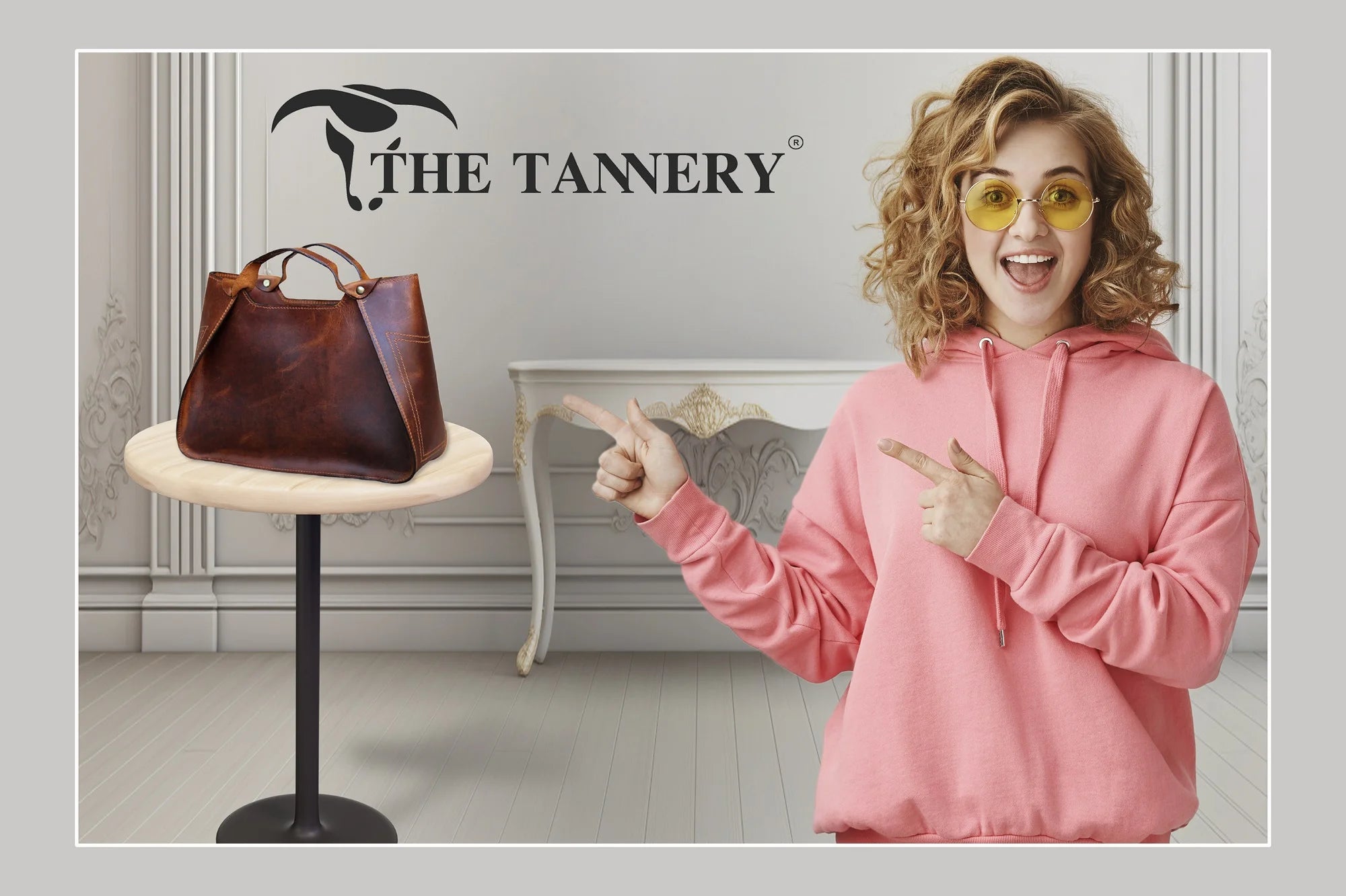 Genuine Leather Designer Handbag for Women - Travel Tote and Shoulder Bag